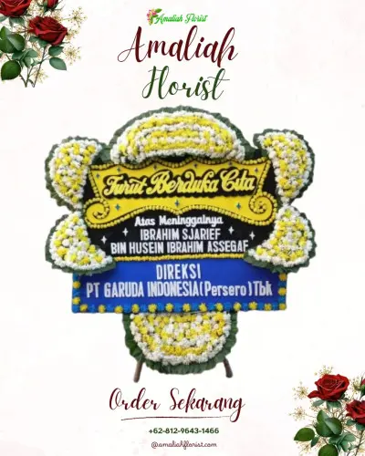 Papan Bunga Duka di Delodberawah