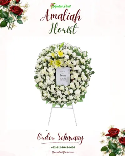 Krans Bunga Duka Cita di Delodberawah